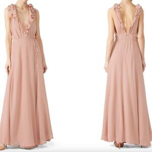 REFORMATION Blush Peppermint Dress Size XL